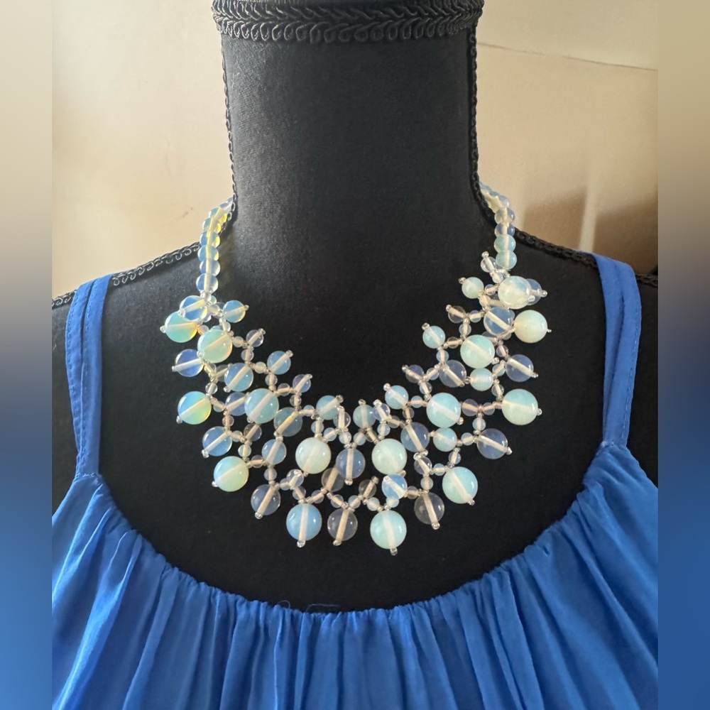 Gorgeous statement‎ glass bead necklace